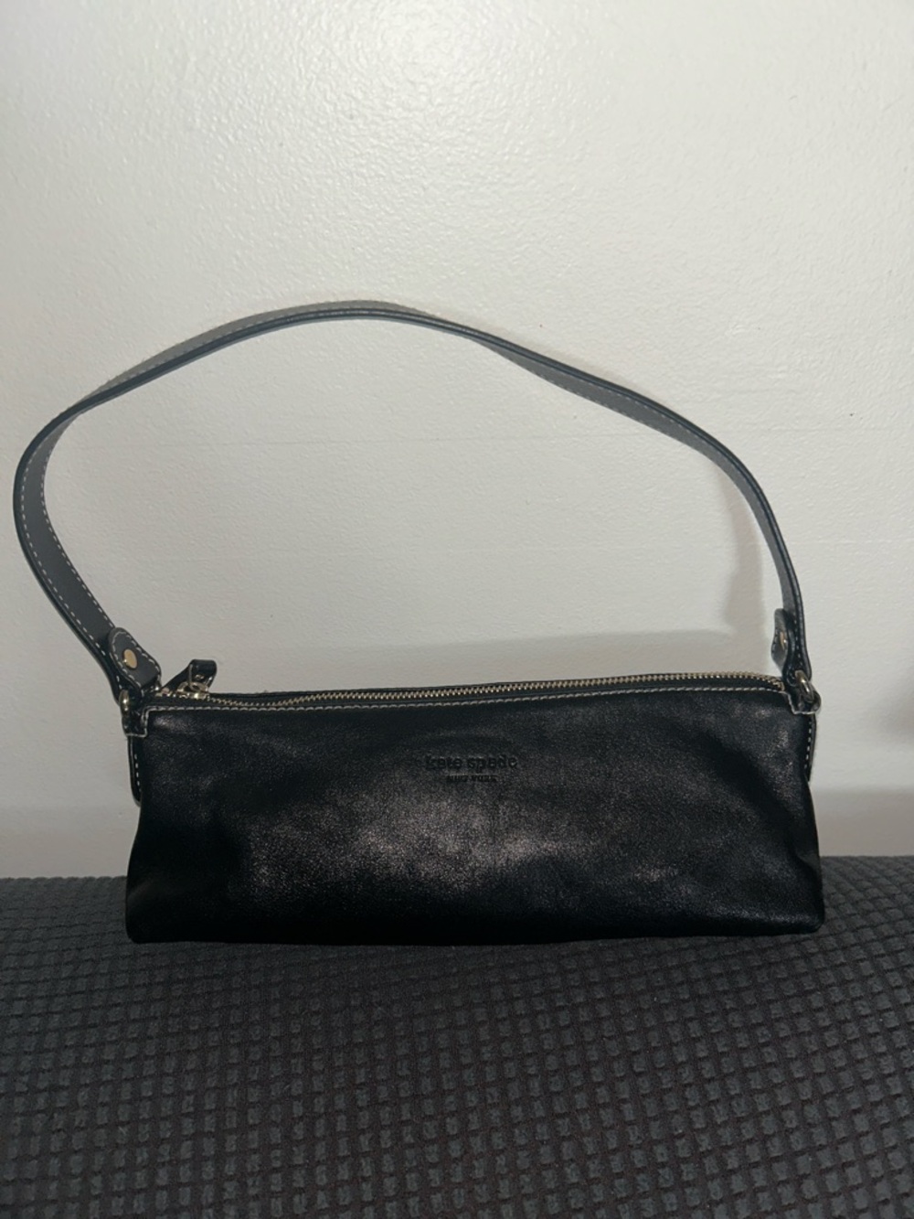 Kate Spade ♠️ Leather Baguette Shoulder Bag, Vintage, EVC!